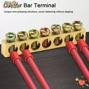 Đầu nối dây NOTE1, có lỗ vít Đồng thanh đầu cuối, Đầu nối điện Hộp nối hàng bằng đồng đa đặc trưng Điện
