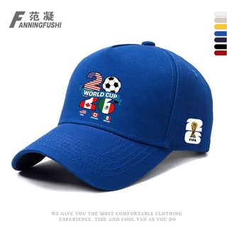 Chất lượng cao Hoa Kỳ, Canada và Mexico FIFA World Cup Cap WorldCup Người hâm mộ bóng đá cổ vũ in hình Mũ che nắng và chống nắng có thể điều chỉnh cho nam và nữ 0521