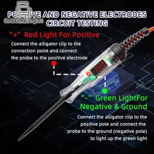 Nhíp 3V 120V Máy kiểm tra mạch Bút kỹ thuật số có màn hình LCD Đầu dò điện áp dài cho xe và gia đình Dây Ches VN