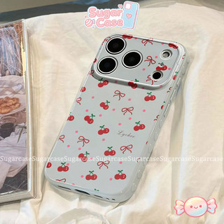 Ốp Lưng Cho Oppo A3X A3 A5i A15 A35 A16 A7 A18 A31 A58 A60 A57 A77 A54 A38 A17 Bìa mềm đứng đáng yêu Cherry