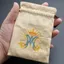 SAMO Công Giáo Mân Côi Dây Rút Túi, Vải Cotton Có Thể Tái Sử Dụng Thêu Mân Côi Giá Đỡ, Thực Tế Bền Mềm Lót Ave Maria Monogram Trang Sức Dây Rút Túi Dành Cho Người Hâm Mộ