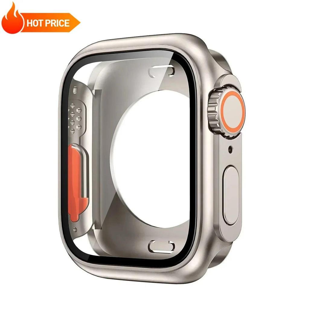 Thay đổi sang Ultra ốp lưng + dây đeo silicon tương thích cho Apple Watch Series11 / 10 46mm 9 8 7 6 se 5 4 45mm 44mm
