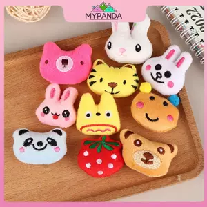MYPANDA 10 Cái Hoạt Hình Sang Trọng Búp Bê Phụ Kiện Đầu Động Vật Dễ Thương Đồ Chơi Nhồi Bông Túi Giày Sos Phụ Kiện Phong Cách Ngẫu Nhiên Quà Tặng Trẻ Em.