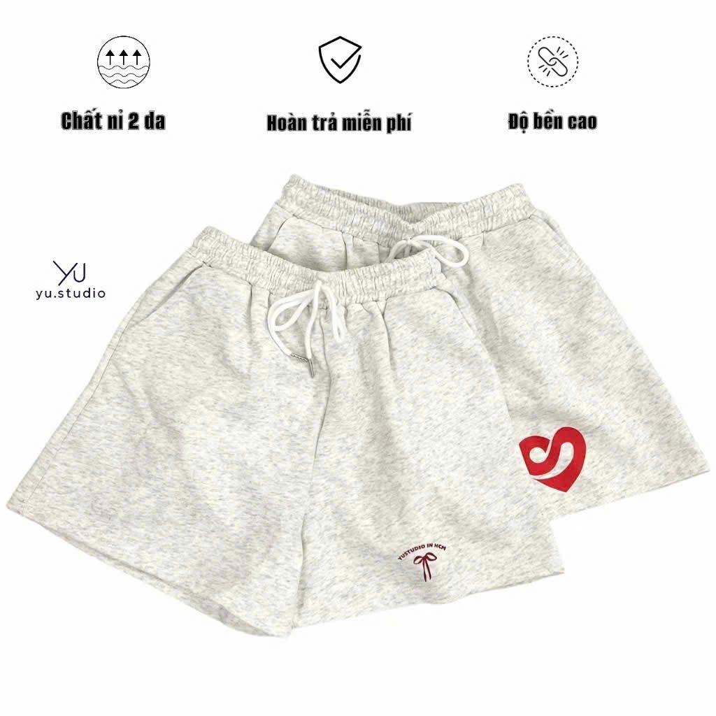 Quần đùi short 2 da ép Hàn L1 chất dày, form đứng, trẻ trung, năng động, -chang3158