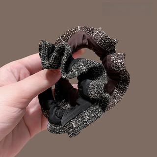 MAUROPOLI Nhật Bản Phong Cách Hàn Quốc Vải Dệt Kim Scrunch Dây Buộc Tóc Cao Đuôi Ngựa Co Giãn Cao Dây Buộc Tóc Dây Buộc Tóc