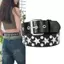 AqToCna Đinh Tán Rỗng Viên Đạn Trang Trí Thắt Lưng Da Thời Trang Studded Goth Ro Hoang Dã Có Thể Điều Chỉnh Nữ Punk Thắt Lưng AqToCna