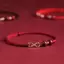 AqToCna Thời Trang Đơn Giản Luy Vòng Tay Dành Cho Nữ Handmade Bện Vô Cực Biểu Tượng Cặp Đôi Vòng Tay Cinnabar Hạt Vòng Tay Quà Tặng AqToCna