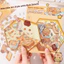 Nhãn dán phong cảnh Cabin 3D hoạt hình dễ thương | Nhãn dán cảnh chủ đề giải nén PET DIY chống thấm nước cho sổ tay