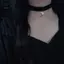Vòng cổ thời trang phong cách Hàn Quốc Nelace dành cho nữ Dây chuyền xương đòn Gothic cổ điển với mặt dây chuyền mặt trăng Cô gái Ne Phụ kiện trang sức [Mina]