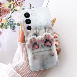 Dành Cho Realme C100 4G Ốp Lưng Mèo Đáng Yêu Hoạt Hình Túi May Mắn Silicon Mềm Bảo Vệ Cho RealmeC100 C 100 4G 2026 Vỏ Điện Thoại