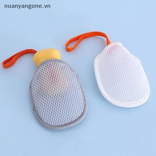 Nuanyangone.vn Tắm Làm Sạch Bọt Lưới Túi Xà Phòng Hai Mặt Tẩy Tế Bào Chết Cơ Thể Bọt Biển Phòng Tắm Lưới Xà Phòng Nhà Thơ Mới