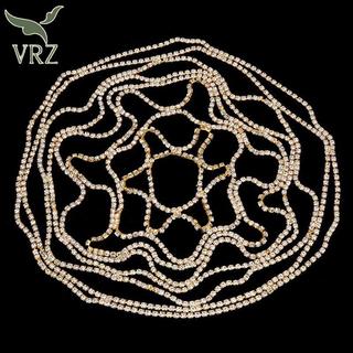 VRZ 1 Rỗng Kim Cương Giả Lưới Đầu Cưới Dây Chuyền Trang Sức Cho Nữ Sang Trọng Pha Lê Đầu Mũ Phụ Kiện Tóc HOT