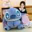 YT4 Stitch Plushie Hoạt Hình Dễ Thương Cotton Đồng Hành Búp Bê Gối Mềm