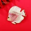 PNPIA- Dễ Thương Kim Cương Giả Động Vật Nhiệt Đới Cá Thổ Cẩm Dành Cho Nữ Quần Áo Áo Áo Phụ Kiện Quà Tặng