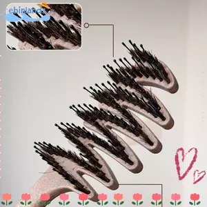 Lược Chống Tĩnh Điện EBINLANDS, Lược Hoa Hồng Rỗng Lông Boar Lông Lược, Chất Lượng Xoăn Bàn Chải Tóc Lông Tơ Chăm Sóc Tóc Voluminous Rễ Phong Cách Massage Da Đầu