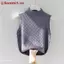 ZK Mùa Hè Hàn Quốc Nửa Rùa Dệt Kim Áo Vest Nữ Màu Trơn Không Tay Slim Tank Top VN