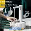 Máy bơm nước điện ICUCKO, Máy phân phối nước tự động điều chỉnh 3 bánh 2 trong 1, Đơn giản có chân đế Sạc USB Máy hút nước thông minh cho nhà bếp gia đình