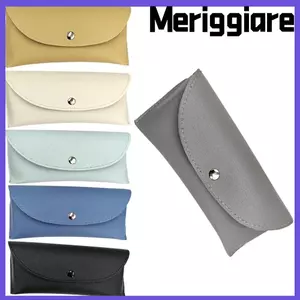 Hộp Kính MERIGGIARE, Kính Mắt Đọc Sách Cầm Tay PU, Phụ Kiện Đeo Mắt Chụp Đóng Mềm Di Động Nam Nữ