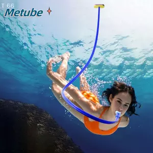 Ống thở METUBE khô nước chống sặc, gập lại, silicon, ống đơn/đôi, thiết bị bơi lặn nhẹ