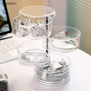 Hộp lưu trữ tròn trong suốt bằng Acrylic Đai ổn định Ra Giá đỡ trưng bày cho đồng hồ Trang sức Mỹ phẩm Vòng tay Nhẫn Đồ chơi thủ công Dây buộc VN