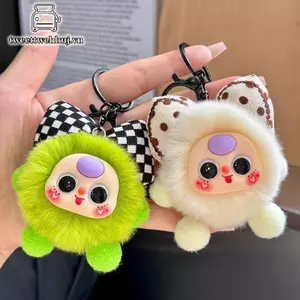Nhíp Hoạt Hình Dễ Thương Sang Trọng Búp Bê Móc Khóa Tinh Tế Nhồi Bông Mềm Mặt Dây Chuyền Quyến Rũ Túi Treo Trang Trí Bé Gái Quà Tặng VN