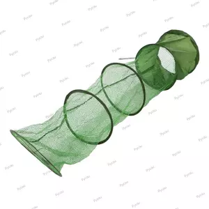 PYCOU 2 Giỏ Câu Cá, Có Thể Gập Lại Với Khung Dây Và Lưới Lồng Câu Cá, Bền 25cm Đường Kính 33cm Nylon Giỏ Cá Crawfish