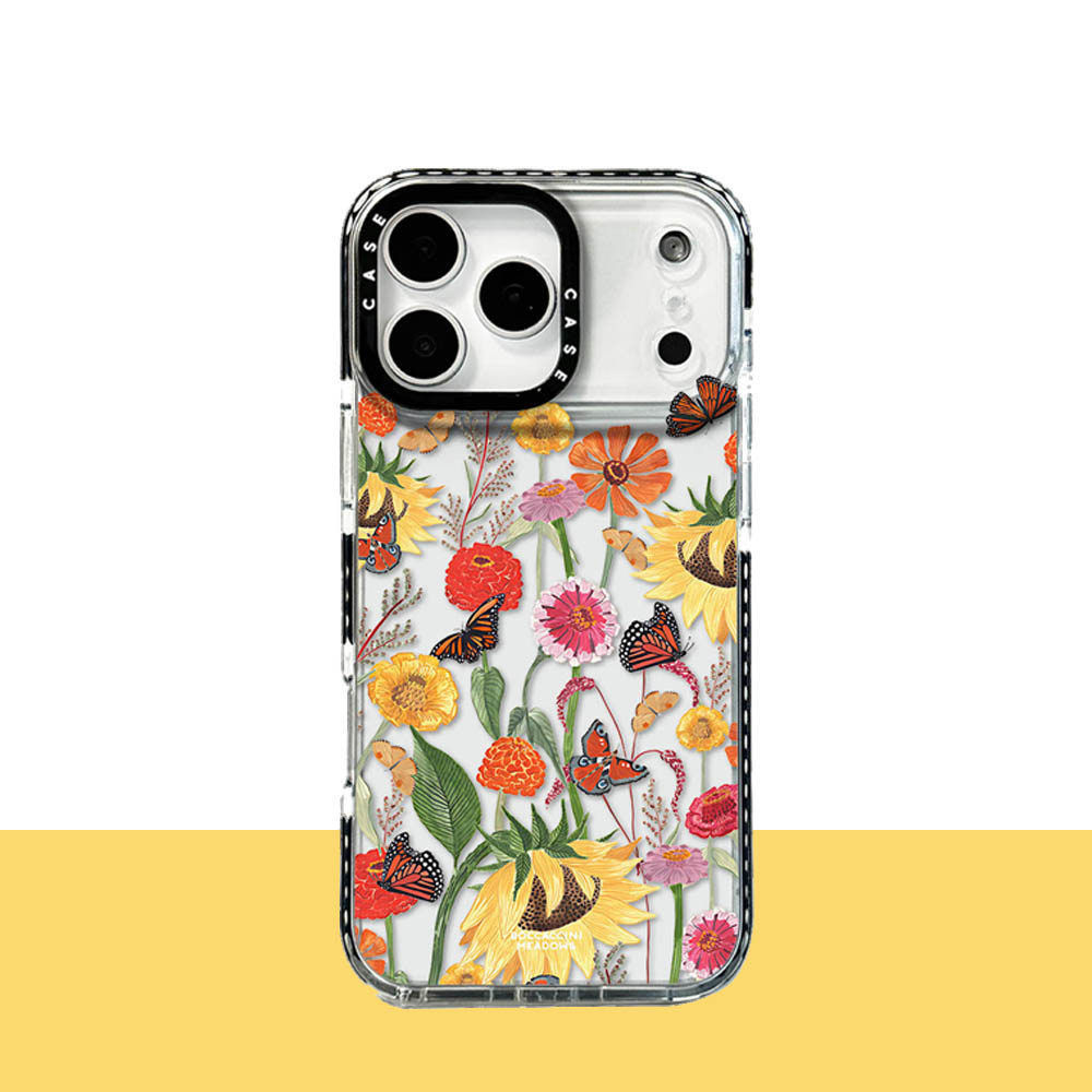 Ốp Điện Thoại Bướm Hướng Dương Cho IPhone 17 Pro Max 17Air 16 15 14 13 12 11 Vỏ Bảo Vệ Chống Sốc