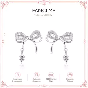 FANCIME “Dream Bow ” Bông tai bạc hình nơ bướm