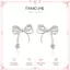 FANCIME “Dream Bow ” Bông tai bạc hình nơ bướm
