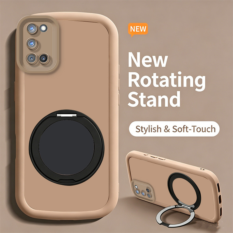 Ốp Lưng PBZZ Cho OPPO A52 A92 4G A74 A93 A54 5G Vỏ Điện Thoại Lo Âu Vỏ Mềm Silicon Chống Sốc Thiết Kế Mới Thẩm Mỹ Có Giá Đỡ Màu Hồng Dễ Thương Cho Bé Gái JTYZJ1