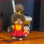 BH2 Monchhichi x Chibi Maruko-chan Plushie Hợp tác Đồ chơi hợp thời trang Vinyl Hộp mù sang trọng Túi búp bê Charm HB2