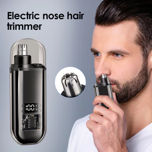 Unisex Mini Điện Mũi Tông Đơ Cắt Tóc USB Sạc LED Hiển Thị Điện Đa Năng Tông Đơ Cho Mũi Tai Lông Mày Di Động Dụng Cụ Chải Lông