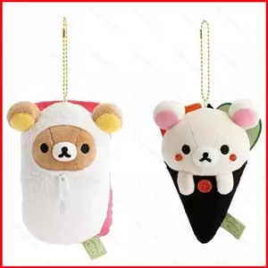 BH2 Rilakkuma Plushie Phong Cách Nhật Bản Sushi Dễ Thương Taiyaki Maneki-neko Sang Trọng Móc Khóa Túi Đáng Yêu Charm HB2