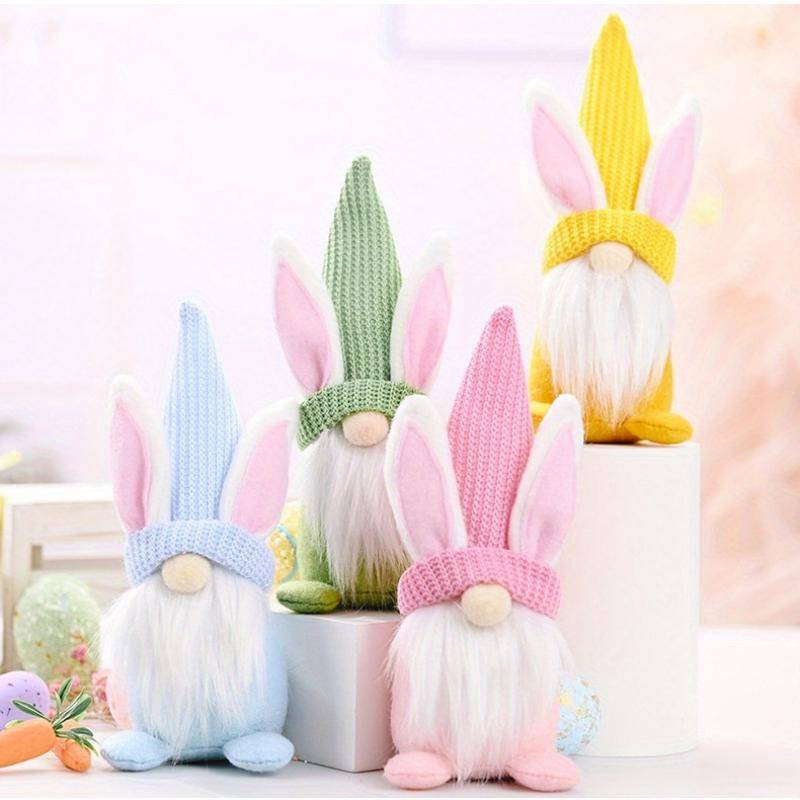 {YAN} Búp bê thỏ Gnome vô danh Phục sinh Trang trí lễ Phục sinh vui vẻ cho đồ dùng dự tiệc tại nhà 2026 Đồ trang trí thỏ treo lò xo Quà tặng trẻ em {ya}
