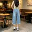 Hình dáng quả lê phong cách mỏng mùa hè Hình dáng nhỏ vừa vặn hơn Nhìn eo cao rộng @ -