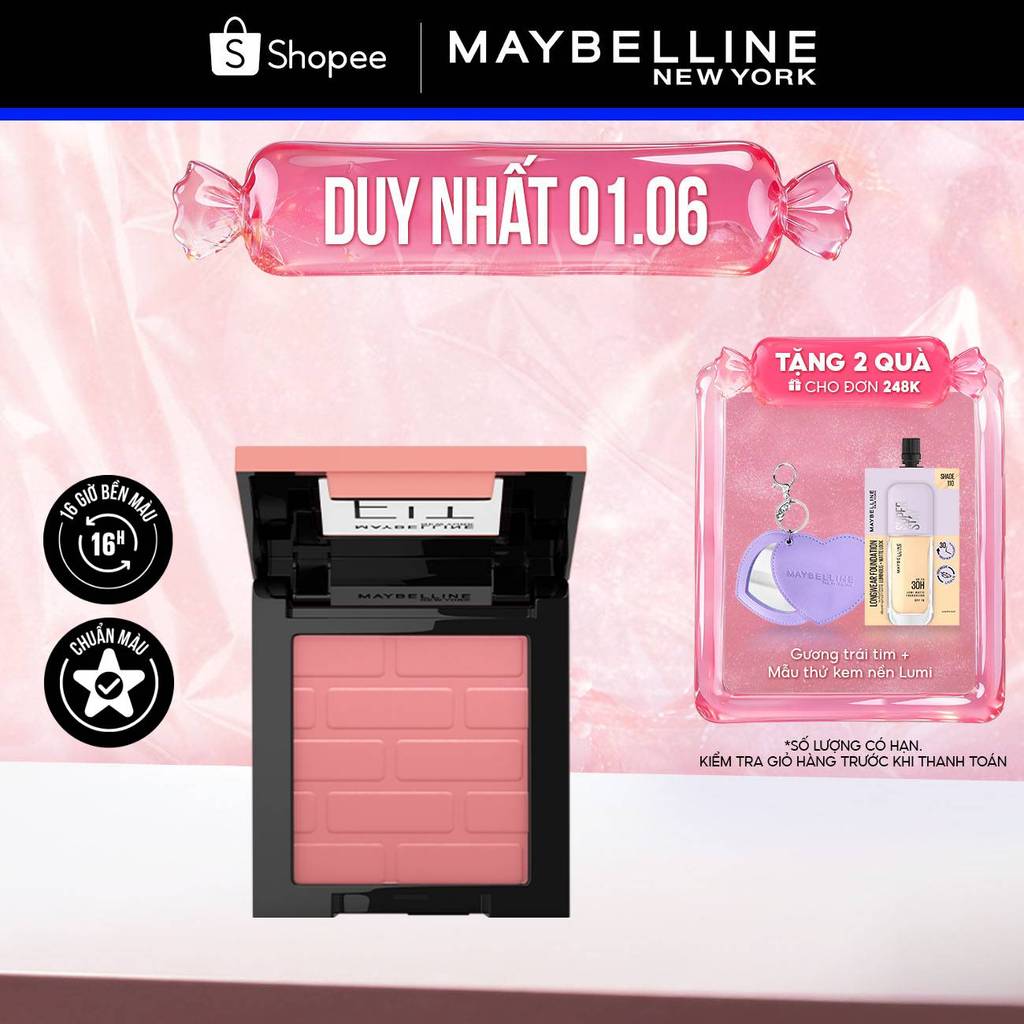 Phấn má hồng mịn lì chuẩn màu Maybelline Fit Me Blush 4.5g