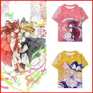 YB1 Touhou Project Project Shrine Maiden Hakurei Reimu Áo thun anime tay ngắn BY1
