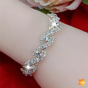 Vòng tay pha lê Áo sang trọng sang trọng dành cho nữ Vòng tay đính đá vô cực Quà tặng mới
