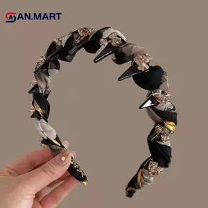 AN.MART Hàn Quốc Hợp Thời Trang Kim Cương Giả Tóc Vòng Tính Khí Ngọt Giặt Cho Bé Gái Thời Trang Đa Năng Phụ Kiện Tóc VN