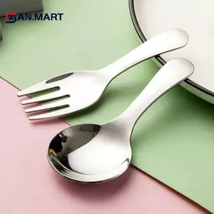 AN.MART Mini Di Động Muỗng Nĩa Bộ Đồ Ăn Cắm Trại Ngoài Trời Thép Không Gỉ Bộ Dao Kéo Cho Ăn Trưa Đi Bộ Đường Dài Trại Đồ Dùng Nấu Ăn VN