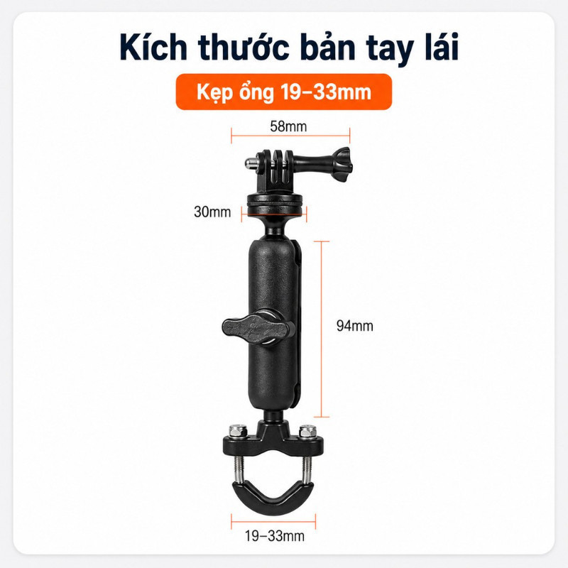 Giá đỡ camera hành trình,cho xe đạp xe máy,gắn chụp ảnh khi di chuyển, phù hợp với nhiều loại máy ảnh