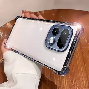 Ốp Điện Thoại Cho Realme 16 Pro 16Pro + Pro + 16Pro + 5G 2026 Vỏ Trong Suốt Chống Sốc Mạ Vuông Túi Khí Chống Rơi Bảo Vệ Ống Kính Máy Ảnh Phong Cách Mới Ốp Lưng