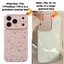 Hoa Thỏ Từ Giá Đỡ Bên Trái Tim Tình Yêu Mềm Ốp Lưng Điện Thoại iPhone 17 Pro Max 16 15 14 13 Vỏ Bảo Vệ Chống Sốc