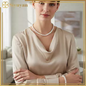Siyuyan Tuyệt Đẹp Vỏ Ngọc Trai Hạt Nelace Bộ Tính Năng Phong Cách Vượt Thời Gian Cho Ngày Của Mẹ Món Quà Trang Sức VN