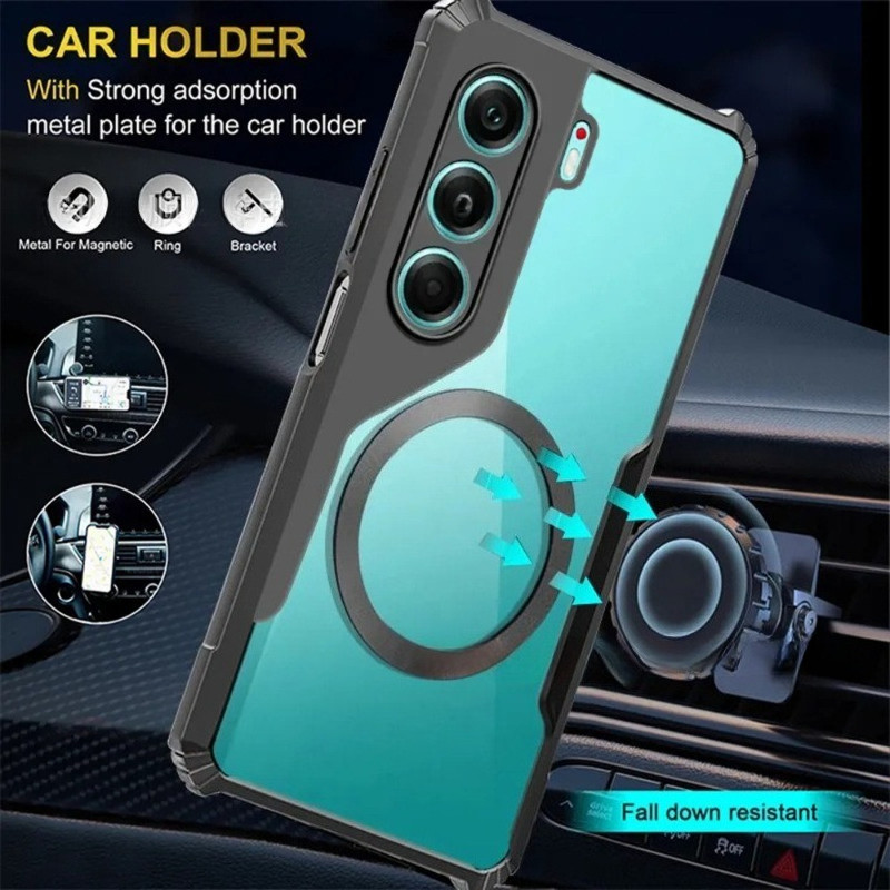 Ốp điện thoại Từ Tính Cho Tecno Camon 50 40 Pro 5G Acrylic Trong Suốt Cao Cho TECNO Camon 50 Ultra Camon50 50Pro 50ultra 40Pro Vỏ Bảo Vệ Chống Sốc