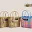 Ins Influencer Thái Lan Chiang Mai Kỳ Nghỉ Giải Trí Túi Handmade Túi Rau Giỏ Túi Rơm Túi Dệt Túi Nữ Túi Xách