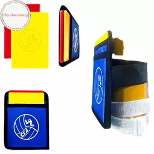Thẻ trọng tài bóng chuyền Hodou CVA SRFC0 Thẻ đỏ và vàng Kích thước chính thức 10X15CM Thiết bị phạt được chỉ định cho trận đấu VN