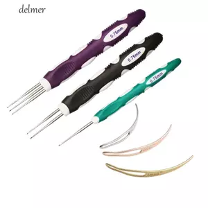 DELMER 6 Cái / bộ Móc Dreadlock, Móc Nối Dài Tóc Chắc Chắn Kim, Phụ Kiện Tóc Giả Đan Dệt Tóc Tự Làm Micro Móc Để Làm Bím Tóc