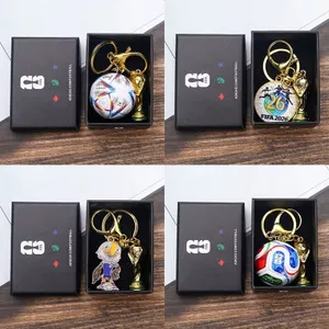 2026 Canada Mexico World Cup Bóng Đá Mặt Dây Chuyền Đội Bóng Đá Câu Lạc Bộ Logo Ký Móc Khóa Trang Trí Cho Bóng Đá Quạt Túi Sinh Nhật