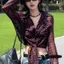 Áo sơ mi chấm bi voan nhẹ cỡ lớn mùa hè trong suốt hơi gợi cảm